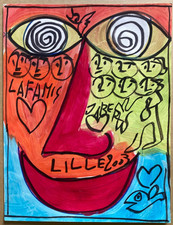 JABER Acrylique, feutre sur