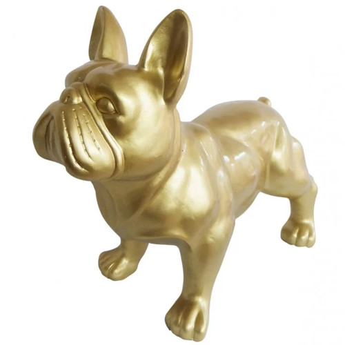 Statue chien bouledogue
