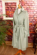 Manteau Trench Vintage Années 70 Vert Avec Clous DDR Capuche 38
