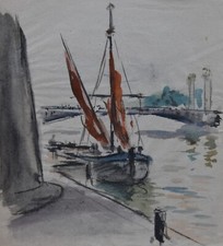 Albert Lepreux (1868-1959) (52) - aquarelle - Paris (Pont Alexandre-III)