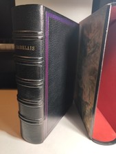 RABELAIS  GARGANTUA & PANTAGRUEL reliure maroquin signée - illustré N°té