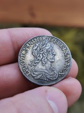 Louis XIII Quart D'écu 2eme Buste 1642 Matignon Étoile Superbe