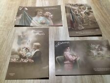 LOT DE 4 CARTES POSTALES