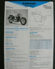 Fiche technique moto KAWASAKI VN 800 Classic