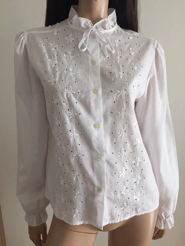 Chemisier vintage blanc