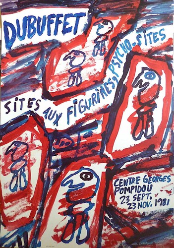 Dubuffet jean affiche pompidou - dubuffet,