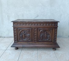 Coffre Breton en bois naturel