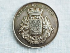 MEDAILLE DECORATION ANCIEN ARGENT MASSIF CAISSE DES ECOLES PARIS XI 1893