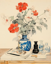 Affiche nature morte fleur