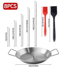 Brochette verticale en acier