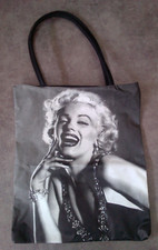 Sac cabas collector, Marilyn Monroe, noir, Neuf