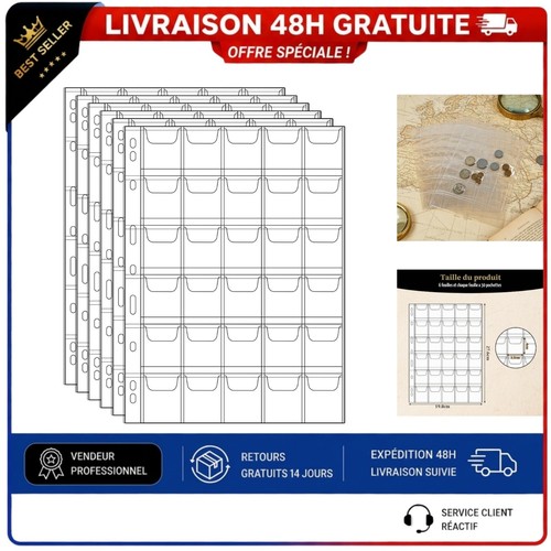 Classeur monnaies vicloon - classeur, 60