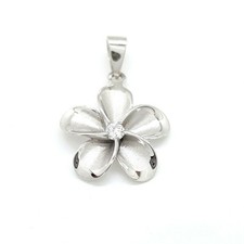 New 14k white Gold Hawaiian