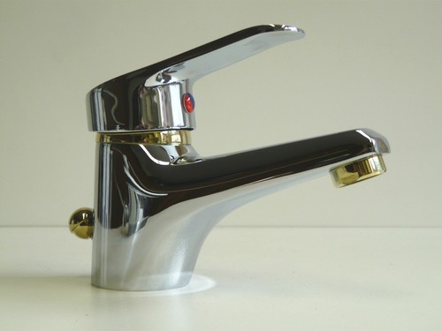 Robinet lavabo chromé or - robinet, chromé/or