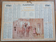 Calendrier ALMANACH PTT 1941