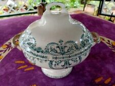 Soupière Terre de Fer Au Planteur de Caïffa Modèle Guirlande M12 Décor Vert 26cm