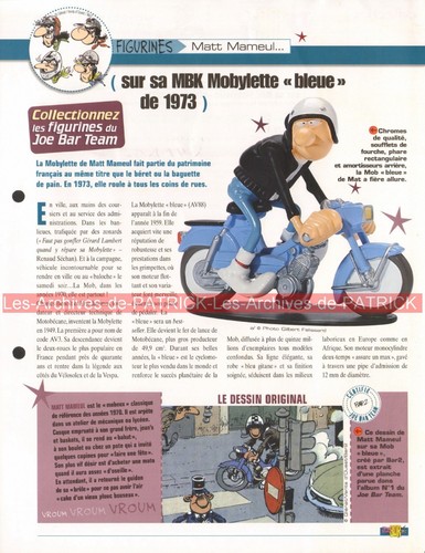 Motobecane mobylette bleue - mobylette,