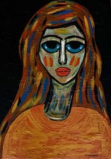 Tableau Peinture Sur Toile Art Brut Lasserre Côté AKOUN 