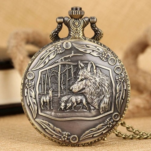 Montre gousset neuve loups - montre,