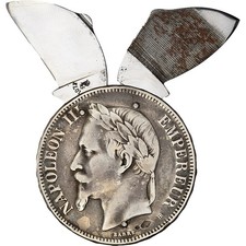 France, 5 Francs, Napoléon III, 1867, Strasbourg, Eloi Pernet, Argent, TB