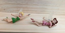 2 FIGURINES PVC LA FEE CLOCHETTE TINKER BELL DISNEY 9 CM