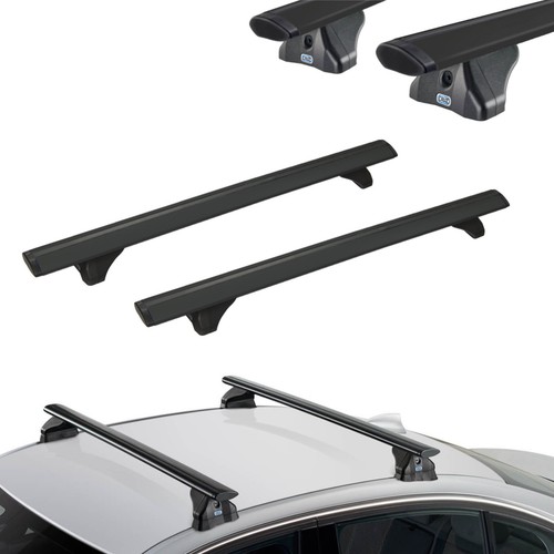 Alu noir barres toit pour - noir,