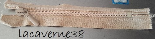 Fermeture éclair 12cm - , beige