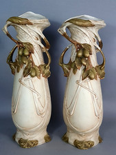 Royal Dux : Grande paire vases