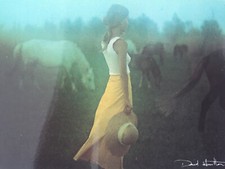 Carte Postale   DAVID  HAMILTON   Postcard  Femme Woman Chapeau  Chevaux