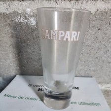 6 VERRE campari PUBLICITAIRE BAR