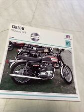 Triumph 750 Trident T150V 1973 carte moto de collection Atlas UK