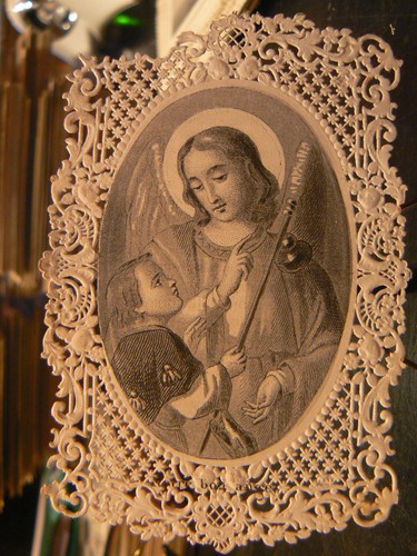 Ancienne image religieuse - image,