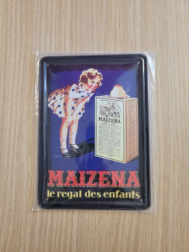 Plaque métal vintage affiche - métal,