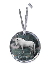 Cheval Fjord - Boule Avec Einem Photo, Pferdefoto En Cristal, Personalisier