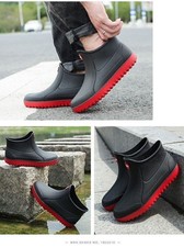 Bottes de pluie courtes polyvalentes pour hommes extérieur imperméables antidérapantes chaussures de jardinage