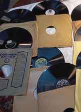 Lot de 9 disques 78 tours –