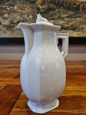 Sublime Et Grande  Cafetière Porcelaine De Coquet Limoges Lotus