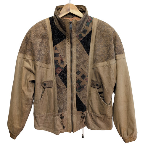 Blouson cuir daim paris - et,