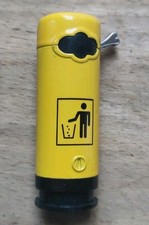 briquet de Poche vintage Collection, Poubelle, Jaune, Briquetophile 