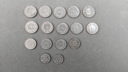 Lot pièces monnaie - lot, 16