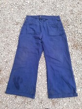 Pantalon ancien marin bleu de chauffe vintage mode
