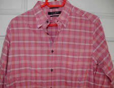 Belle chemise  GUESS by Marciano Los Angelès L régular fit  écossaise rose