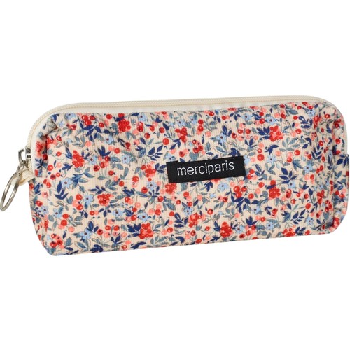 Trousse crayon coton fleurs