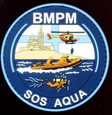 POMPIERS / BATAILLON DES MARINS POMPIERS DE LA MARINE SOS AQUA - PVC