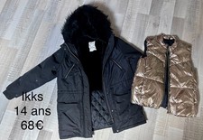 Ikks 14 ANS FILLE : Blouson 3 En 1 Anorak Parka Hiver TBE
