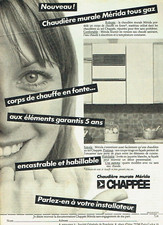 Publicité Advertising 08 24  1980  chaudière murale Chappée Mérida