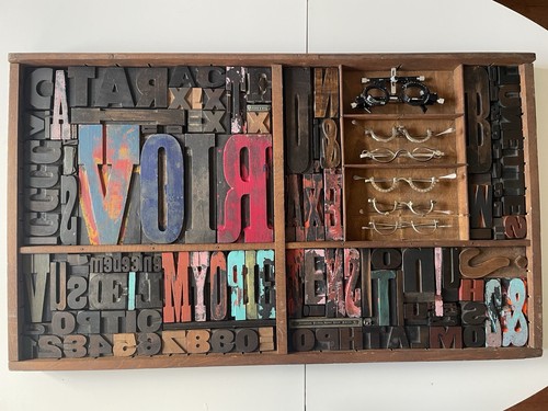 Tableau lettres imprimeries - lettres,