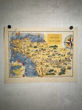 Rare affiche ancienne Carte