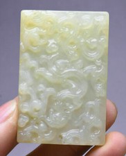 6CM chinois naturel blanc Jade