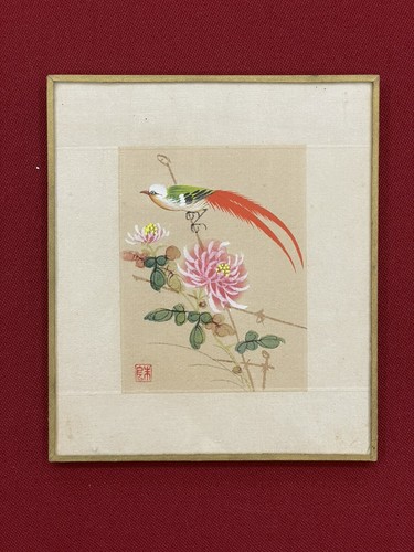 Tableau chinois ancien soie - ancien,